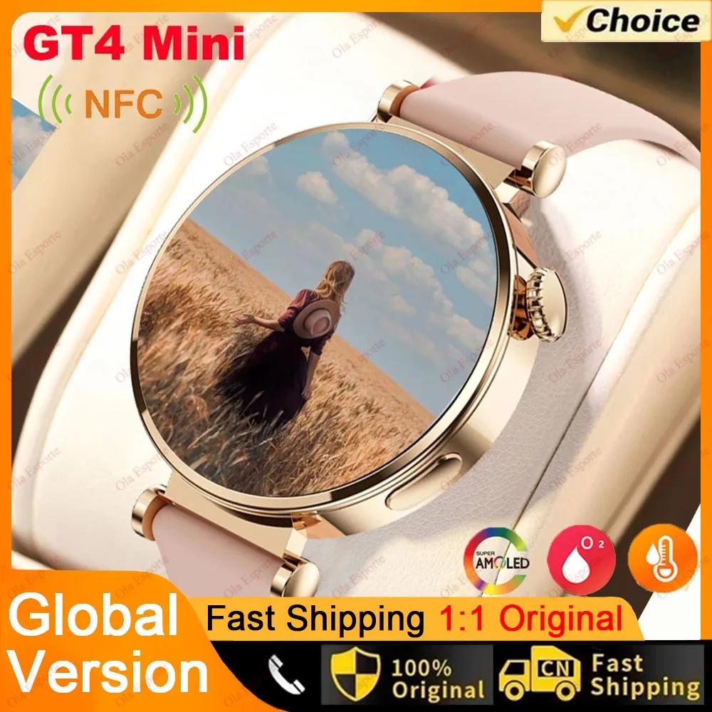 NFC GT4 ̴ Ʈ ð  GPS µ AMOLED ȭ  ȭ м Smartwatch   2024 ð 